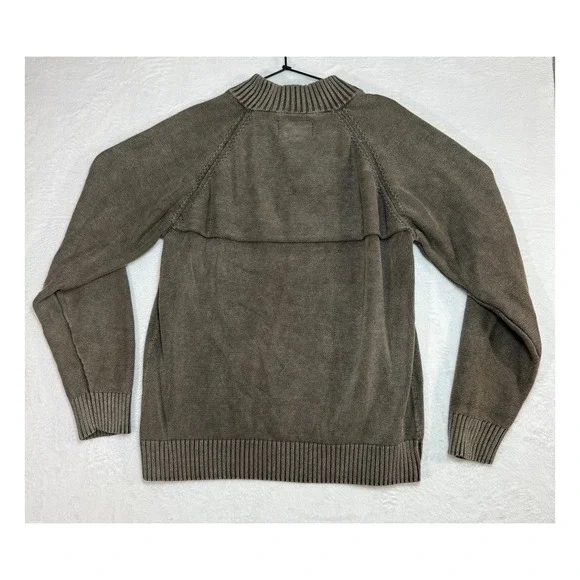 Redhead Mens Quarter Zip Sweater Brown Knit Pullover Size Medium - Picture 5 of 5